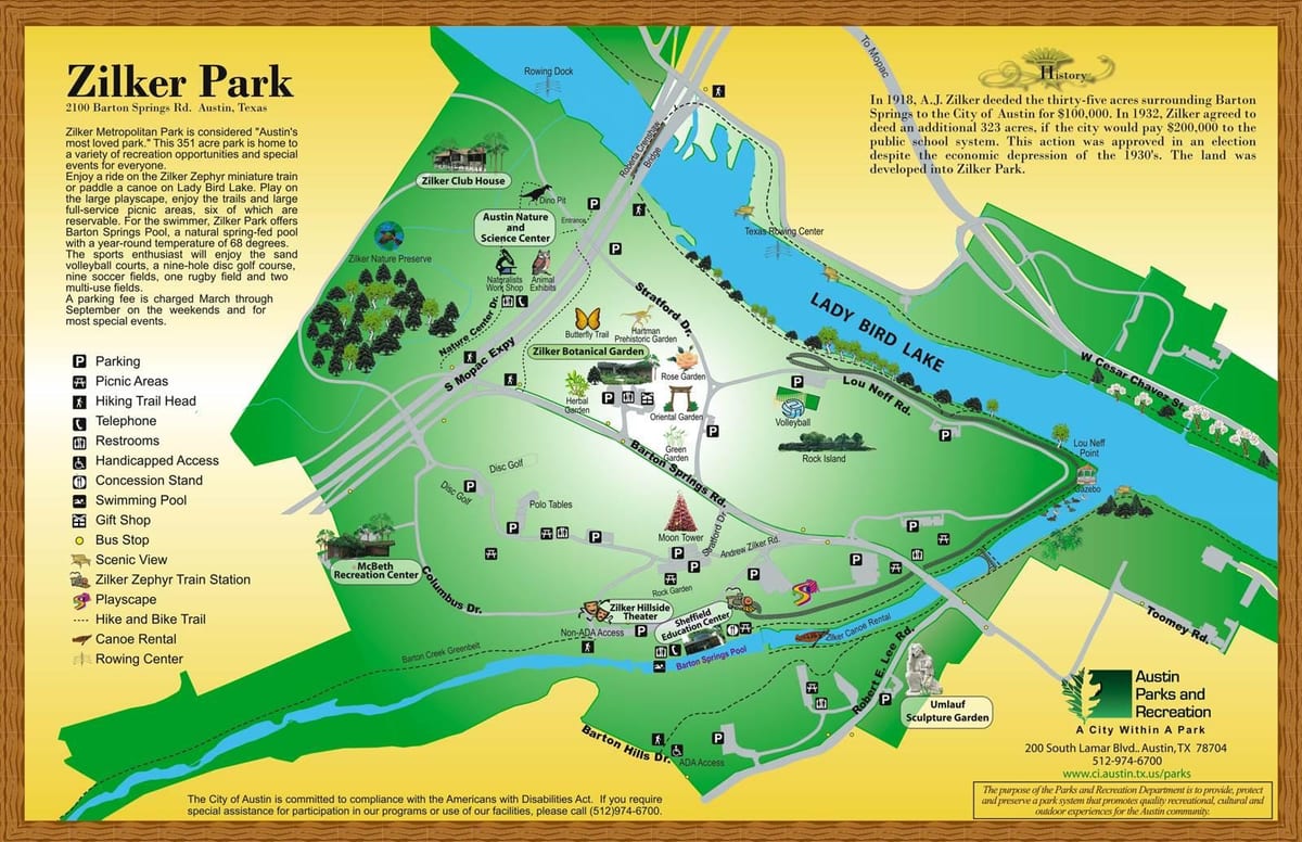 ramani ya Zilker park